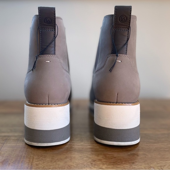 Cole Haan ZERØGRAND City Wedge Suede Chelsea Boot Charcoal Gray - Picture 3 of 9